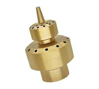 MCAOAL Buse de fontaine d'extérieur en laiton avec double pulvérisation d'eau design pour piscine bassin décoration de jardin accessoires améliorés fontaine paysage sprays cuivre