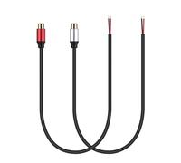 MCAOAL Câble adaptateur auditif flexible vers fil nu extrémité ouverte Pigtail connexion sans couture pour haut-parleurs amplificateurs