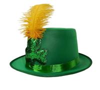 MCAOAL Chapeau Panama Leprechaun Homburg, pour petit ami, Costume de lutin pour les rassemblements en plein air, accessoire de mode du Festival