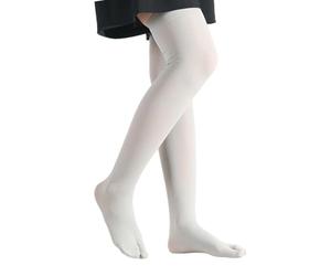 MCAOAL Chaussettes hautes légères à deux orteils, bas longs au-dessus du genou, adaptés sandales, bonneterie pour femmes