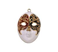 MCAOAL Collier en alliage à breloque artistique de pékin, Design de peinture goutte à goutte pour vêtements formels quotidiens, pendentif en alliage d ' art goutte à goutte