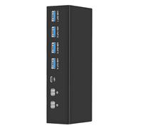 MCAOAL Commutateur double écran 8K 2 ordinateurs 2 ports 60 Hz USB3.0 Commutateur KVM Commutateur Displayport Sélecteurs Commutateur pour ordinateur Montage vidéo KVM