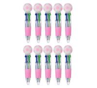 MCAOAL De stylos à bille rétractables multicolores, à bille 4 en 1 couleurs pour l ' apprentissage scolaire et l ' efficacité du travail, multicolore