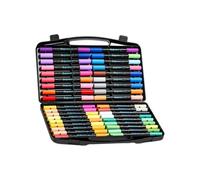 MCAOAL Ensemble de marqueurs de peinture acrylique à pointe douce, stylos marqueurs acryliques pour dessiner des cartes de vœux, faire du scrapbooking et du journal, marqueurs sûrs