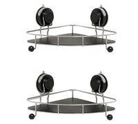 MCAOAL Étagère de résistante à la Rouille, Double Pont en Acier Inoxydable ABS, unité de Salle de Bain Murale, Installation Rapide, Rangement Simple pour Salle de Bain