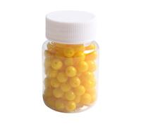 MCAOAL Goût de maïs Pêche Perles flottantes Boules flottantes Appât en silicone pour truite à la carpe 8/10/14 mm Bouteilles en silicone souple
