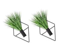 MCAOAL Jardinière Murale Suspendue en métal, 2 Paquets de géométriques, Ronde et élégante, pour décoration de Maisons Modernes, jardinière Murale antirouille