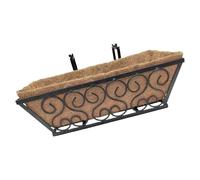 MCAOAL Jardinière suspendue en fer forgé pour jardin, jardin, style européen, panier pour jardins, balcons, jardinage, fixation murale