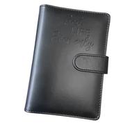 MCAOAL Journal en simili cuir avec fermeture magnétique puissante et pages interchangeables, planificateur rechargeable 19x13cm