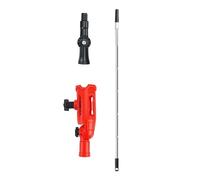 MCAOAL Kit de nettoyage de gouttières extensible de 5,57 m - Adaptateur rotatif pour l'entretien extérieur - Adaptateur de nettoyage de goupille