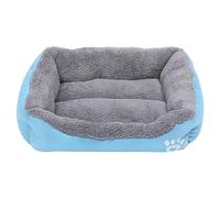 MCAOAL Lit pour Animaux de Compagnie avec nid de Coussin en, Blue | Panier pour chien antidérapant avec coussin en fourrure, canapé doux et beau pour animaux de et moyenne