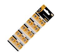 MCAOAL Lot de 10 piles bouton alcalines AG0/AG1/AG2/AG3 1 55 V Convient pour lampes de poche LED et pointeurs