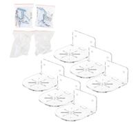 MCAOAL Lot de 2 étagères flottantes en acrylique pour caméras de sécurité et ponitore bébé porte-haut-parleur transparent