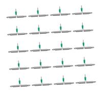 MCAOAL Lot de 20 bas de ligne torsadés pour hameçon - Outil de pêche - Bifurcation spatiale - Équilibre - Ressort de corde pour crochet