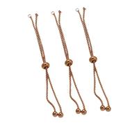MCAOAL Lot de 3 chaînes d ' Extension de Bijoux artisanaux, chaîne de Traction à Longueur réglable pour Collier, connecteur de élégant en Acier Inoxydable