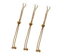MCAOAL Lot de 3 chaînes d ' Extension de Bijoux artisanaux, chaîne de Traction à Longueur réglable pour Collier, connecteur de élégant en Acier Inoxydable