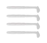 MCAOAL Lot de 4 leurres souples artificiels en T - Pagaie souple - Swimbaits - Pagaie durable - Swimbaits - Pêche coulante