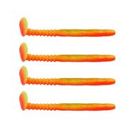 MCAOAL Lot de 4 leurres souples artificiels en T - Pagaie souple - Swimbaits - Pagaie durable - Swimbaits - Pêche coulante