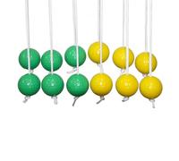 MCAOAL Lot de 6 balles de golf de rechange pour pelouses, cours, entraînement dur pour échelles, jeu de lancement extérieur