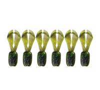 MCAOAL Lot de 6 sels pour appâts souples en plastique - Effet flottant naturel - Option de couleur - Poids léger pour un transport facile - Sel - Valorisation des appâts de pêche