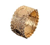 MCAOAL Luxueux en relief tête de Napoléon, bijoux de mariage, manchettes de mariée, pour femmes, occasions formelles, événements culturels, bijoux de cérémonie de mariage