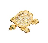 MCAOAL Mallette de Rangement portative de Bijoux de Tortues avec mécanisme de Verrouillage Construction en métal pour l ' Organisation de Protection boîte de décoration de la Maison