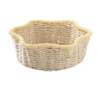 MCAOAL Panier de décoration en corde de papier naturel multi-usages pour le bureau et la maison, organiseur de jardinage en fibre naturelle
