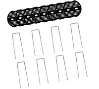 MCAOAL Piquets d'ancrage au sol antirouille avec crochet paysager, joints pour le contrôle de la toison de jardin, les clôtures, les tentes, les ancrages en polaire