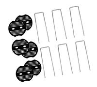 MCAOAL Piquets d'ancrage au sol antirouille avec crochet paysager, joints pour le contrôle de la toison de jardin, les clôtures, les tentes, les ancrages en polaire