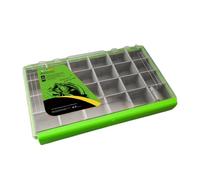 MCAOAL Plateau de rangement portable pour leurres avec séparateur amovible et couvercle transparent