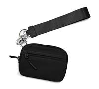 MCAOAL Porte-monnaie mince anti-rayures en nylon Porte-cartes compact avec poche pour téléphone pour le quotidien Essentiel Voyage Organiseur de portefeuille, Noir , Mass Beauty
