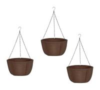 MCAOAL Pot de fleurs auto-absorbant résistant aux intempéries - Panier de fleurs à suspendre pour jardin et maison, balcon, décoration de jardin