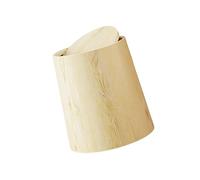 MCAOAL Poubelle moderne avec grains de bois réalistes Conception de contrôle des odeurs Poubelle pour petit espace de vie Maison Bureau Utilisez les poubelles pour les petits espaces