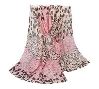 MCAOAL Seethrough Cheetah Colorblocks Hijab Écharpe Couverture Transparente Châle Wrap Pour Femmes Diverses Occasions Et Tenue De Printemps Vêtements De Plage Châle