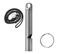 MCAOAL Sifflet de survie pour les urgences en plein air avec porte-clés outil d'entraînement pour femmes hommes porte-clés camping randonnée survie