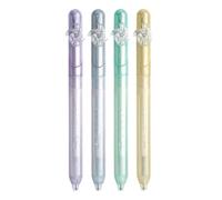 MCAOAL Stylos rétractables finition pastel, ensemble de gel à pointe fine à encre noire, accent de de mode pour journaux, listes de réunions, stylos à gel, planificateur, prise de notes, papeterie