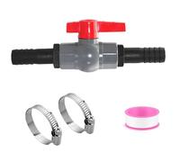 MCAOAL Vannes de piscine en PVC 40 mm Filetage 32 mm Adaptateur de tuyau perforé pour le contrôle de l'eau dans les systèmes d'irrigation d'aquariums durables Régulateur de débit d'eau