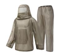 MCAOAL Vêtements de récolte de miels en plein air jardin apiculture costumes portables protection extérieure moustiques vêtements maille vêtements multifonction camping respirant costume