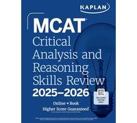 MCAT Critical Analysis and Reasoning Skills Review 2025-2026: Online + Book