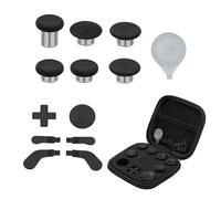 Mcbazel 13 en 1 Outils de Remplacement pour Contrôleur Xbox One Elite Series 2, 6 Thumbsticks, 4 Palettes, 2 D-pads avec Étui de Transport pour Manette Xbox Elite Series 2 Noir