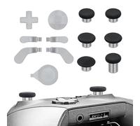 Mcbazel 13 en 1 Outils de Remplacement pour Paddles de Manette Xbox Elite Series 2, 6 Thumbsticks, 4 Palettes, 2 D-pads avec Étui de Transport, Accessoire pour Manette Xbox Elite 2, Argent
