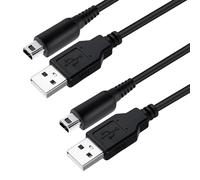 Mcbazel 2 Pièces Câble de Charge USB pour Nintendo DSi, 3DS, 2DS, Compris les Versions New et XL - Noir, 1,2M Chargeur