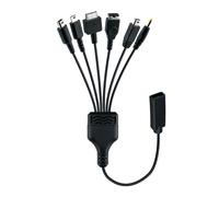 Mcbazel 6 en 1 Adaptateur de Câble de Chargeur USB Type-C Femelle, Compatible avec Nintendo DS/DS Lite/DSi/2DS/3DS, y Compris les Modèles XL et New/Wii U/GBA SP/PSP1000/2000/3000/PS VITA1000