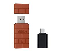 Mcbazel 8Bitdo Adaptateur USB sans Fil 2 avec Adaptateur OTG Switch OLED/Switch,Windows,Mac et Raspberry Pi Compatible Xbox Series X&S/Xbox One/Switch Pro/PS5 Controller(Fit avec Switch 2)