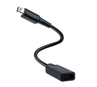 Mcbazel Adaptateur de Câble de Charge USB Type-C Femelle pour Nintendo DSi/2DS/3DS, y Compris les Modèles XL et New- Noir(18.5cm)