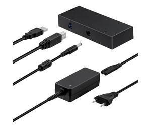 Mcbazel Adaptateur Kinect pour Xbox One S/X de Capteur pour Adaptateur de Capteur avec Alimentation Compatible avec Xbox One Slim/Xbox One X/PC - Prise UE