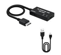 Mcbazel Adaptateur PS1/PS2 vers HDMI avec Sortie S-Video, Convertisseur HD 480p/720p, Prend en Charge Les Rapports D'écran 4:3 et 16:9 Jeu à Faible Latence pour Les Consoles PS1/2 vers TV HD PS2 HDMI
