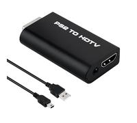 Mcbazel Adaptateur PS2 vers HDMI, PS2 Adapter, Sortie Audio 3.5mm, Convertisseur pour Jeux HDTV, Projecteur, 480i/576i/480p (YPbPr vers HDMI, Alimentation par USB)