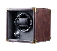 Mcbazel Boîte de Remontoir Automatique pour Montre Unique - Rotation Bidirectionnelle Silencieuse en Cuir PU - 5 Modes avec Éclairage LED - Boîte de Rangement