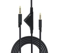 Mcbazel Câble audio auxiliaire de rechange avec contrôle du volume pour casque de jeu Astro A10/A30/A40 PS5/PS4/Xbox One/Xbox Series S/X/PC/smartphone via une prise jack 3,5 mm - 2 m